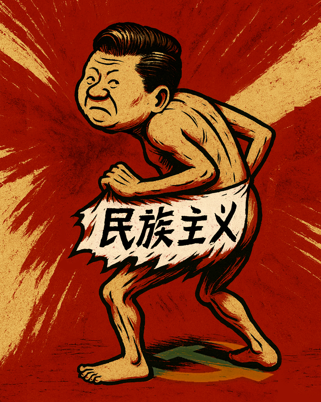 Covering Cloth political cartoon