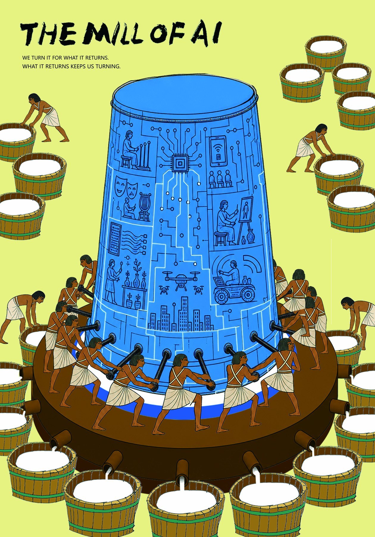 The Mill of AI poster